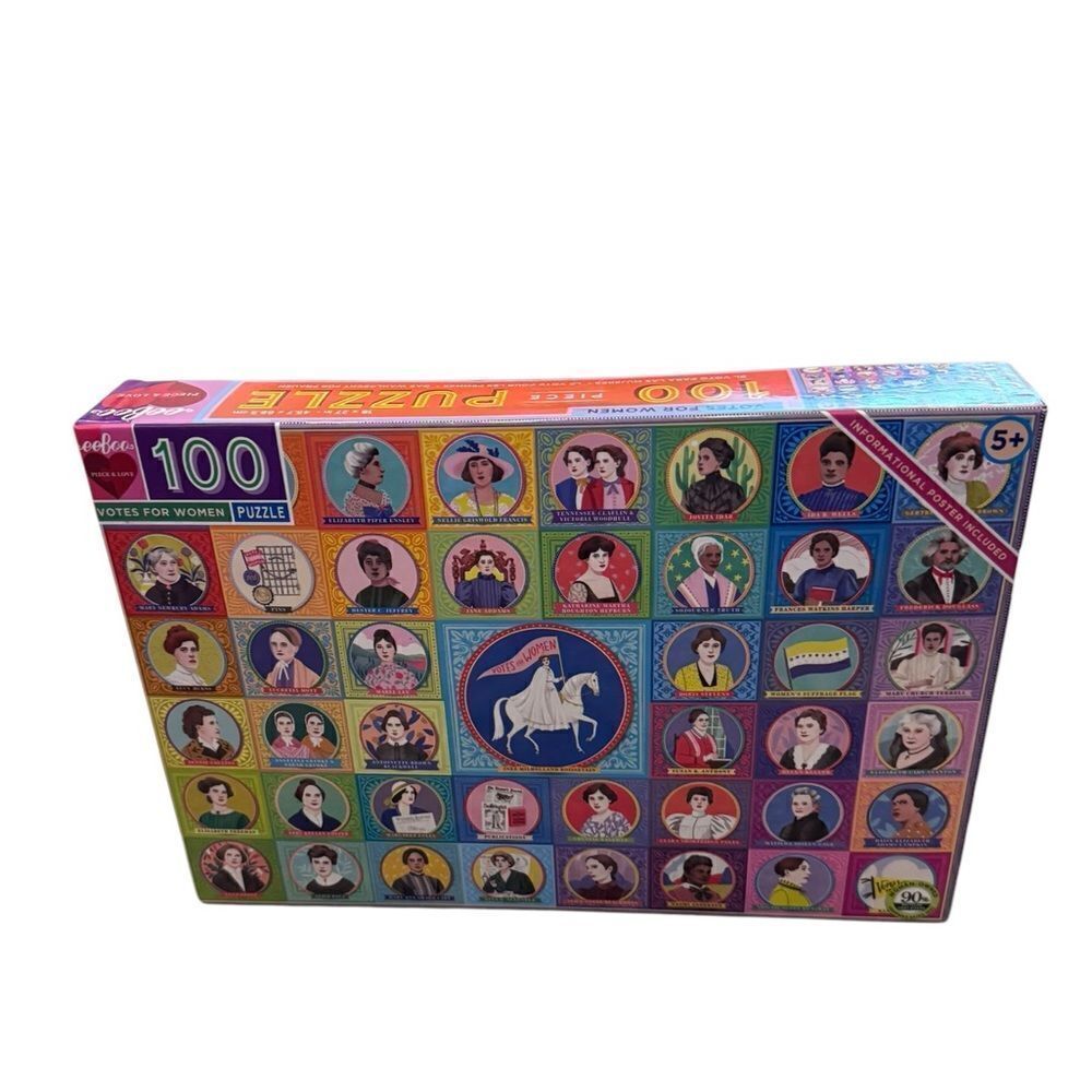 eeBoo’s Votes for Women 100 piece jigsaw NEW!